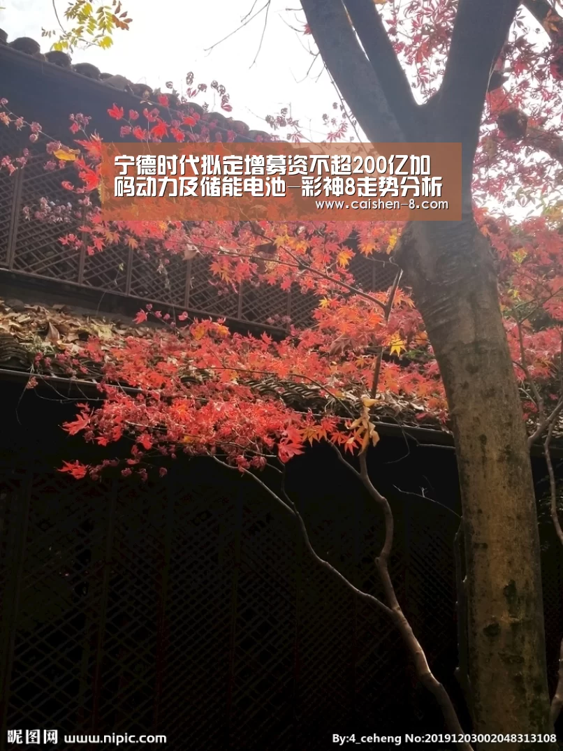 宁德时代拟定增募资不超200亿加码动力及储能电池-彩神8走势分析(图3) 彩神8开奖查询